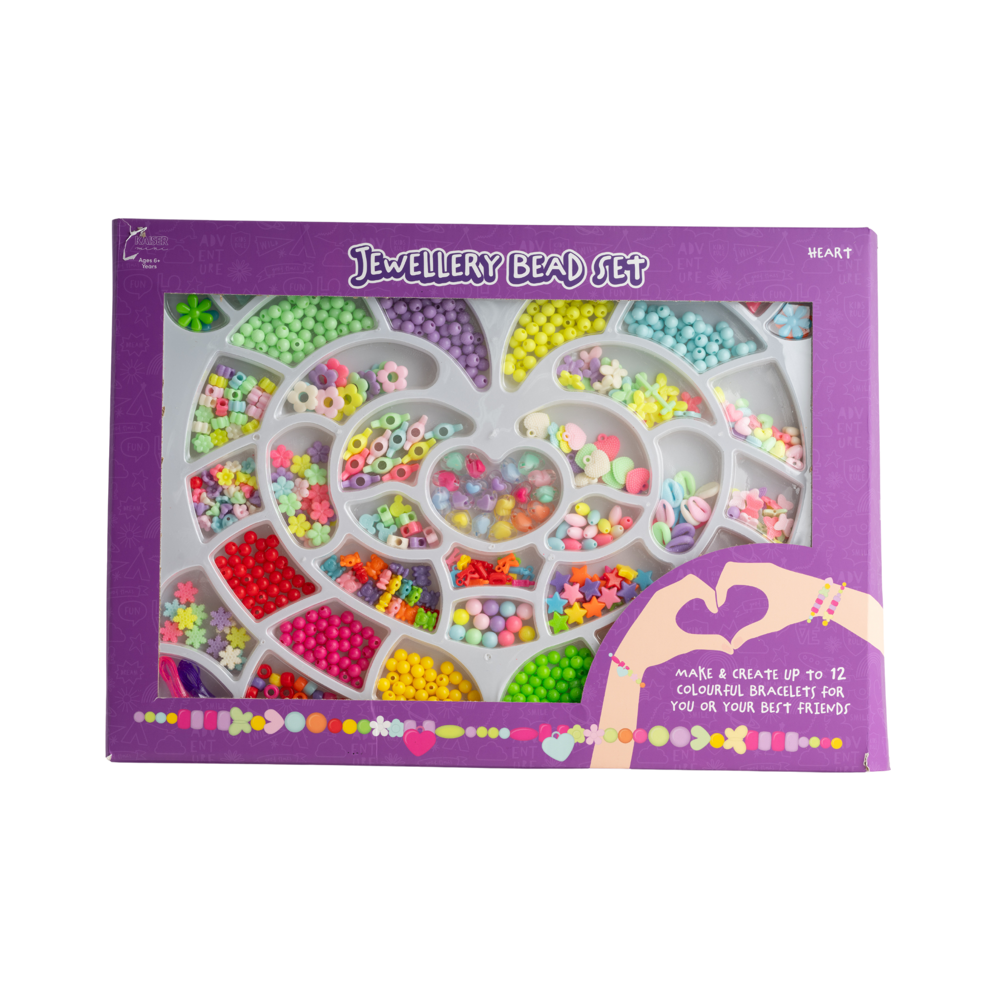 Kaiser Creative Club - Kids Mega Bead Set Lge - HEART